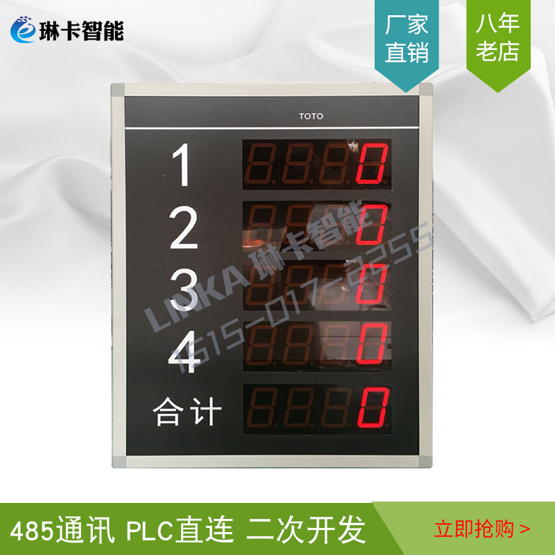 4路計(jì)數(shù)器電子看板